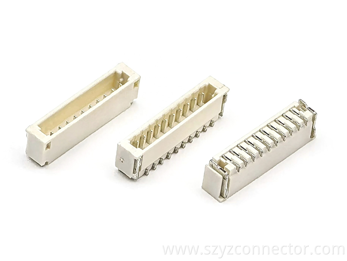 0.8mm Pitch Wafer SMT Horizontal Pin header Connector 10P 0.8mm Pitch Wafer SMT Horizontal Pin header Connector 10P